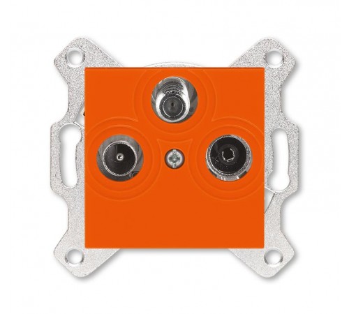 ABB Levit Оранжевый Розетка TV-R-SAT единственная  5011H-A03303 66W  2CHH083303A6066  ABB