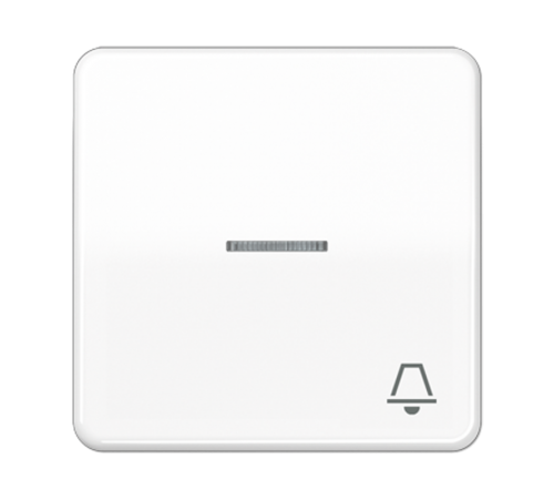 Клавиша с окошком и символом "звонок" для выключателей с подсветкой; белая  CD590KO5KWW  Jung