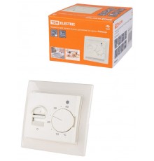 Термостат для теплых полов ТТП 16А 250В с датчиком 3м "Таймыр" сл. кость  SQ1814-0131  TDM