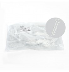 Дюбель-хомут для плоского кабеля (5-10мм), белый (упаковка100шт.), DCL01-05-10  39859  STEKKER