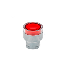 Головка кнопки прозрачная, красный, мет. MTB2-BW34  43173  ОВЕН