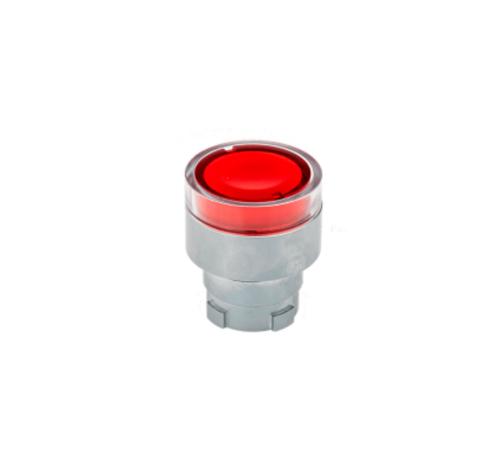 Головка кнопки прозрачная, красный, мет. MTB2-BW34  43173  ОВЕН