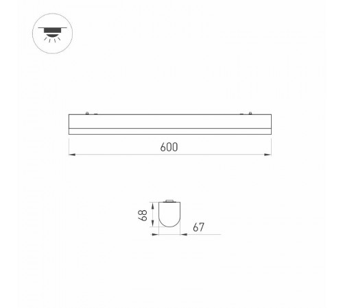 Светильник ALT-LARGO-600-15W Day4000 (WH, 120 deg, 230V) (Arlight, IP65 Пластик, 5 лет)  030989  Arlight