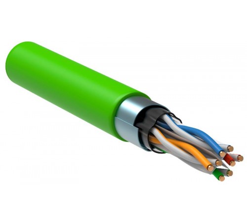 Кабель связи витая пара F/UTP, кат.6 4x2х23AWG solid, LSZH, 305м, зеленый  LC1-C604-322  ITK