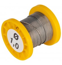 Припой  с канифолью для пайки ПОС 61 трубка  1.0 мм, катушка 50 гр   Б0061082  ЭРА