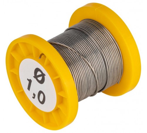 Припой  с канифолью для пайки ПОС 61 трубка  1.0 мм, катушка 50 гр   Б0061082  ЭРА