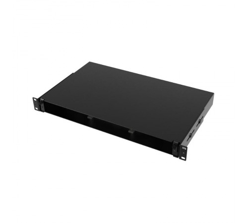 Оптическая полка выдвижная, без лицевой панели, неукомплектованная, 1U, черная  RNFPE1U24  DKC