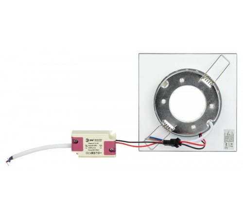 Cветильник встраиваемый со светодиодной подсветкой DK LD50 MR GX53 зеркальный  Б0057472  ЭРА