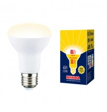 Лампа светодиодная LED-R63-11W/3000K/E27/FR/NR LED. "Рефлектор", матовая. Серия Norma. 3000K  UL-00005774  Volpe