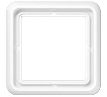 Рамка для вертикальной и горизонтальной установки, 1 пост; дюропласт; белый; CD500  CD581WW  Jung