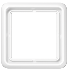 Рамка для вертикальной и горизонтальной установки, 1 пост; дюропласт; белый; CD500  CD581WW  Jung