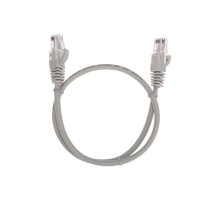 Патч-корд U/UTP, CAT 5e, RJ45-RJ45, 26AWG, LSZH, серый, 0,5м REXANT  02-0100-05  REXANT