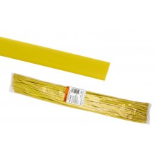 Термоусаживаемая трубка ТУТнг 12/6 желтая по 1м (50 м/упак)  SQ0518-0223  TDM