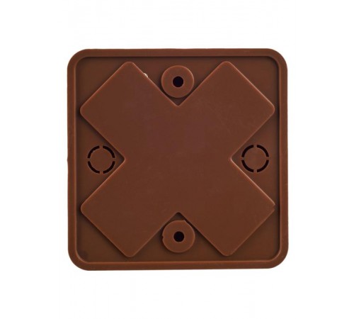 Коробка распределительная КМ41212-05 для о/п 79х79х23 мм дуб (6 клемм 6мм2)  UKO10-075-075-020-K24  IEK