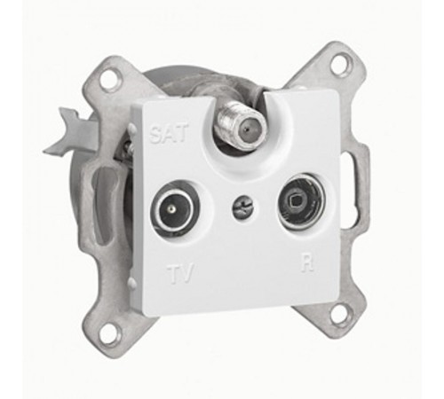 Cariva Белый Розетка TV-FM-SAT оконечная  773637  Legrand