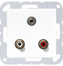 2x Cinch Audio (RCA) / Stereo разъем (TRS 3.5 mm) MAA1011WW Jung