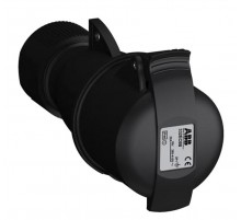 Розетка кабельная Easy&Safe 332EC6B,32А,3P+E,IP44,6ч,черн2CMA103586R1000 ABB