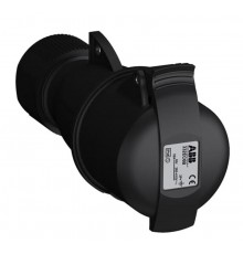 Розетка кабельная Easy&Safe 332EC6B,32А,3P+E,IP44,6ч,черн2CMA103586R1000 ABB