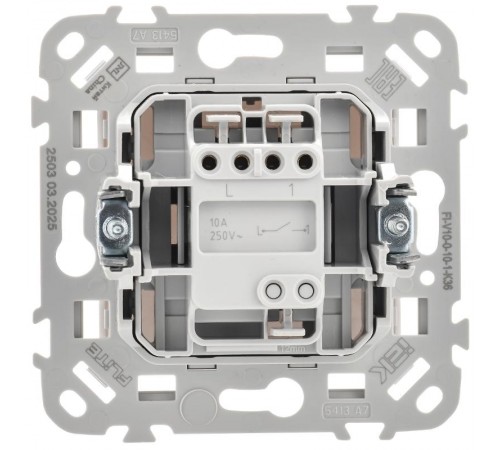 FLITE Выключатель 1-клавишный 10А ВС11-1-0-ФлЖ жемчуг  FI-V10-0-10-1-K36  IEK