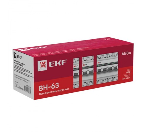 Выключатель нагрузки 1P 20А ВН-63 PROxima  SL63-1-20-pro  EKF