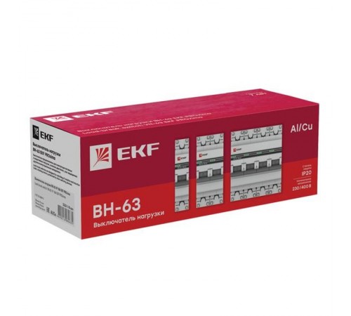 Выключатель нагрузки 1P 20А ВН-63 PROxima  SL63-1-20-pro  EKF