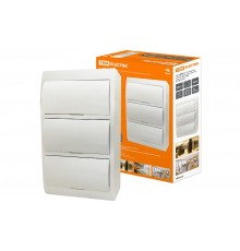 Бокс пластиковый навесной ЩРН-П-45 модулей с белой крышкой IP40  SQ0903-0011  TDM