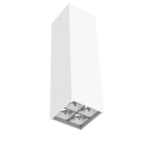 Светодиодный светильник DL-Box Reflect Multi 2x2 накладной 14 Вт 4000 К 80х80х300 мм RAL9003 белый муар DALI  V1-R0-00255-20D55-2001440  VARTON