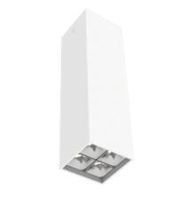 Светодиодный светильник DL-Box Reflect Multi 2x2 накладной 14 Вт 4000 К 80х80х300 мм RAL9003 белый муар  V1-R0-00255-20L20-2001440  VARTON