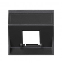 Simon CIMA 500 Адаптер для 1 шт RJ-45 CJ545.., CJ645.., CJ6A45F + MD67, наклон, 50х50мм, 500CIMA, графит  50000181-038  Simon