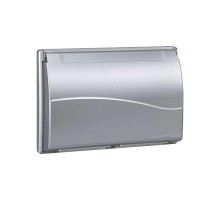 Simon Connect Рамка на 3 S-модуля с крышкой к монт.коробке SBM250, Сима Про, алюминий  SBMT302-8  Simon