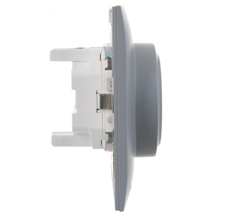 SKANDY Розетка 2-местная с з/к/ш 16А в сб. SK-R07Gr серый  SK-R24-16-K03-F  IEK