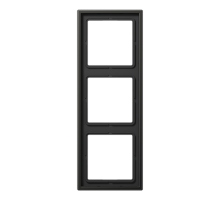 Рамка для вертикальной и горизонтальной установки, 3 поста; металл; антрацит; Aluminium  AL2983AN  Jung