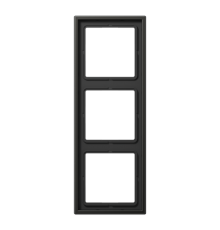 Рамка для вертикальной и горизонтальной установки, 3 поста; металл; антрацит; Aluminium  AL2983AN  Jung