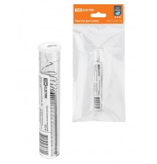 Припой ПОС 61, трубка с канифолью, ГОСТ 21931-76, 0,8 мм, 10 г, колба, серия "Алмаз"  SQ1025-1601  TDM