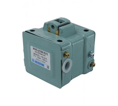 Электромагниты МИС-2100 ЕУ3, 380В, тянущее исполнение, ПВ 100%, IP20, с жесткими выводами, электромагнит (ЭТ)  ET053003  Электротехник