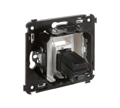 USB 2.0 розетка одинарная в стену, тип А-А, "Avanti", "Белое облако"  4400403  DKC