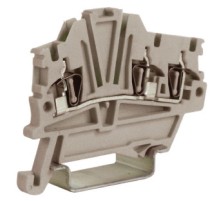 Зажим ПРОХОДНОЙ 1.5 кв.мм серый 1 ввод/2 вывода HMM.1/1+2GR  ZHM410GR  DKC