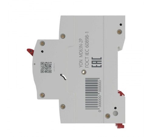 Выключатель автоматический двухполюсный YON max MD63N 2п 40A C 6kA  MD63N-2PC40  DKC