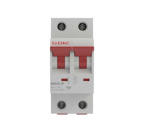 Выключатель автоматический двухполюсный YON max MD63N 2п 40A C 6kA  MD63N-2PC40  DKC