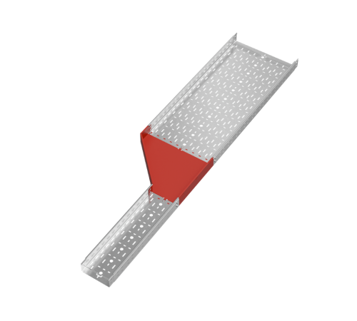 Переходник левый 80х200-500 мм "ПЛЮС" HD  PDplus80-200-500-L HD   КМ-профиль