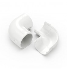 Соединитель угловой разборный белый d32 мм (5шт/400шт уп/кор)  PR13.02541  Промрукав