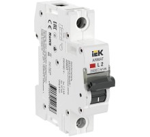 Выключатель автоматический однополюсный M10N 1P L 2А 10кА ARMAT  AR-M10N-1-L002  IEK