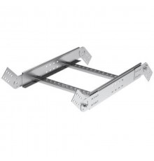 Угол вертикальный шарнирный 100х200 в компл. с креп. эл. и соед. пластинами, лонжерон 1.5 мм, цинк-ламельный  LIE1002KZL  DKC