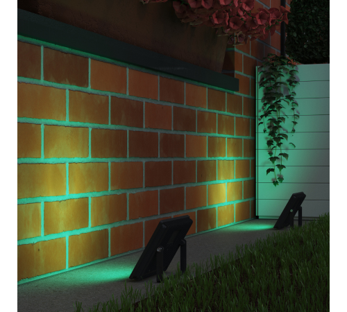 Прожектор светодиодный Elementary 30W 2000lm зеленого свечения 175-265V IP65 черный LED 1/10  613100630  Gauss