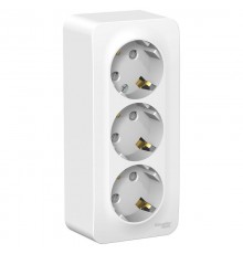 Blanca Белый О/У с изолирующей пластиной Розетка 3-ая с заземлением со шторками 16А, 250В  BLNRA011311  SE