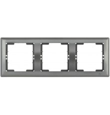 РГ-3-БА Рамка 3 мест. гориз. BOLERO антрацит  EMB30-K95  IEK