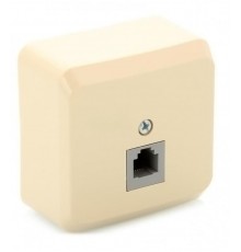 Этюд Кремовый О/У Розетка телефонная 1-ая  TELA-001K  SE