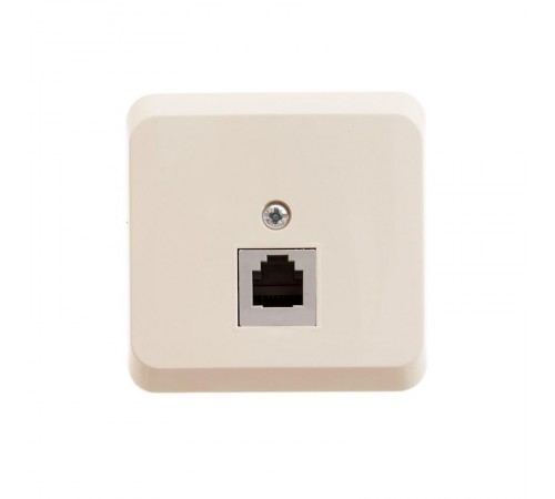 Этюд Кремовый О/У Розетка телефонная 1-ая  TELA-001K  SE