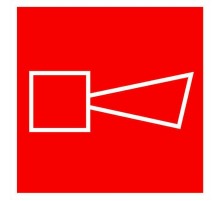 Знак F 11 "Звуковой оповещатель пожарной тревоги" 150х150 мм, пластик ГОСТ Р 12.4.026-2001  pn-f-11  EKF