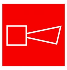 Знак F 11 "Звуковой оповещатель пожарной тревоги" 150х150 мм, пластик ГОСТ Р 12.4.026-2001  pn-f-11  EKF